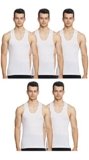 Rupa Jon Sleeveless Vest for Men | 100% Cotton Fabric | Round Neck | Pack of 5