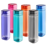 CELLO H2O Squaremate Water Bottle Set of 6, 1000ml Each | Food Grade, Unbreakable Pet Water Bottle |Reusable Leakproof Lightweight Easy to Carry Fridge Pet Bottle Set For Home, School, Office, Gifting