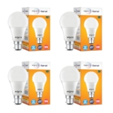 Wipro Garnet Base B22D 10-Watt LED Bulb (Pack of 4, White)