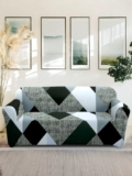 Amazon Brand – Solimo Polyester Spandex Stretchable Sofa SLIPCOVER (3 Seater, Grey)