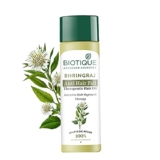 Biotique Bio Bhringraj Therapeutic Hair Oil for Falling Hair | Intensive Hair Regrowth Treatment | Nourishing Hair Follicles| Strong and Shiny Hair| For All Skin Types| 120m
