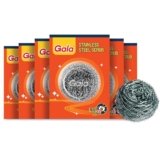Gala Steel Scrubber Combo Set (Pack of 6), Stainless Steel Scrubber for Utensils, Scrubber for Kitchen