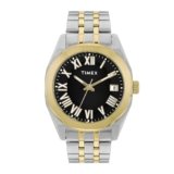 TIMEX Analog Watch for Men with Black Dial & Multicolor Stainless Steel Bracelet Band – Water Resistant Men’s Wrist Watches -TWEG296SMU04
