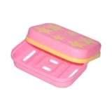 Sulfar Plastic Star Shaped Self Design Soap Case Holder For Bathroom, Color May Vary