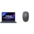 Ant GLOBE15 Wireless Mouse |2.4GHz High-Speed Connectivity |1200 DPI Optical Tracking |12M Battery Life |10m Range USB Plug & Play, Lightweight Ergonomic Design for Laptop,PC,Mac,Windows -Black/Silver
