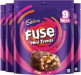 Cadbury Fuse Peanut & Caramel Filled Mini Treats Chocolate Bites(4 x 117 g)