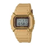Casio Men Leather G-Shock Grey Dial Digital Dw-5600Pt-5Dr (G1334), Band Color-Brown