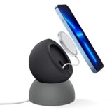 CASEOLOGY by Spigen Wireless Charger Desktop Stand Holder Dock Compatible with MagSafe Charger for iPhone 16/15/14/13/12 Series (Not Included Mag-Safe, Not for new Mag-Safe 2024) – Black Sesame