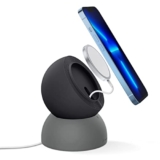 CASEOLOGY by Spigen Wireless Charger Desktop Stand Holder Dock Compatible with MagSafe Charger for iPhone 16/15/14/13/12 Series (Not Included Mag-Safe, Not for new Mag-Safe 2024) – Black Sesame