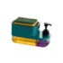 RUDVED Silicon Toilet Brush with Slim Holder Flex Toilet Bowl Cleaner, Anti-drip Set with Wall Hook