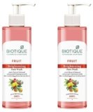 Biotique Fruit Brightening Face Wash, 200ml (Pack of 2)