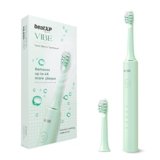beatXP Vibe Electric Toothbrush For Adults With 4X Plaque Removal|Rechargeable Electric Toothbrush With 2 Brush Heads & 5 Cleaning Modes|40000 Strokes/Min With Long Battery Life,Green