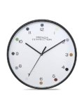 French Connection Elegant Decorative Analog Wall Clock White Dial with Black Case – Size 12 inches – FCWC05-A
