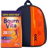 Bournvita Chocolate Nutrition Drink Pouch with Bagpack(1 kg)