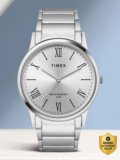 TIMEX TW00ZR347 Silver Dial Stainless Steel Analog Watch  – For Men