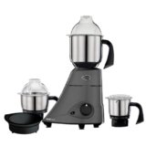 Preethi Diamond 750 Watts Mixer Grinder, 3 SS 304 Jars + Flexi Lid, Black