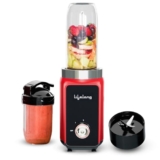 Lifelong 500 Watts Nutri Blender for Smoothies and Juices with 2 Jars – 100% Copper Motor Mixer Grinder, Blender & Smoothie Maker for Kitchen – Blender for Fruits & Vegetables – Stainless Steel Blades