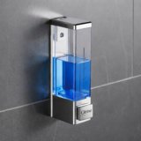 Citrine ABS Wall Mounted Handwash Dispensers for Bathroom Kitchen 350 ml 350 ml Liquid, Conditioner, Gel, Shampoo, Soap, Foam Dispenser(Clear, Silver)