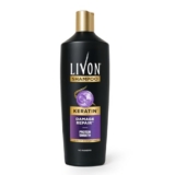 Livon Keratin Shampoo for Women & Men | Repairs Damaged Hair | Smooth & 5x Stronger Hair | No Parabens | 340ml