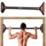 Lifelong Adjustable Pull-Up Bar for Home Gym | No Screws Hanging Bar, Adjustable Length (74-97cm), Doorway Chin-Up Bar, Gym Equipment for Men Workout, Strength Training. Weight Capacity (200kg)