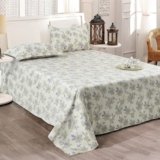 Cortina Cloud Cotton King Size Bedsheet with 2 Pillow Covers | Super Soft, Breathable & Skin-Friendly Bedsheet for Double Bed King Size with Boho Design | 270×250 cm (White & Grey, King)