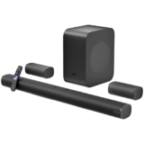 Zebronics Juke Bar 9890 1030W Soundbar 2026 Launch, 5.1.2 CH Surround Sound, Dolby Atmos, DTS X, BT v5.3, HDMI eARC, Optical in, Wireless Subwoofer, True Wireless Rear Satellites, 5 Driver Soundbar