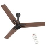 Polycab Wizzy Neo 1200mm 5-Star BLDC, Remote Ceiling fan for Living Room| 55% Energy Saving, 100% Copper, High Air Delivery, 6 Speed Setting | 4-yr Warranty,Free Installation【Brown Copper】