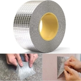 MIXOSA Leakage Repair Waterproof Tape for Pipe Leakage Roof Water Leakage Solution Aluminium Foil Tape Waterproof Adhesive Tape Sealing Butyl Rubber Tape for Leakage (5CM*5M (Pack Of 1))
