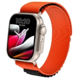 CELLECOR M4 Rush 1.91” HD Display Smart Watch, Bluetooth Calling, Unlimited Watch Faces, 100+ Sports Modes, Health Suite, Voice Assistance (Gold/Orange Black)