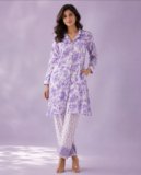 Maheshwari Women Ethnic Top Palazzo Set