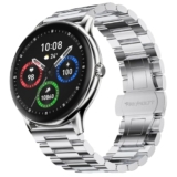 Fire‑Boltt Phoenix Pro Round Smart Watch 1.39″ Display with Bluetooth Calling,AI Voice Assistant,SpO2 & Heart Rate Monitor, 120+ Sports Modes,IP67 Waterproof Metal Smart Watch for Men & Women – Silver