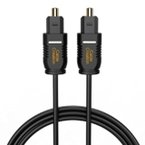 CableCreation Optical Digital Audio Cable 10FT, Thin Fiber Optic Toslink Gold Plated Optical S/PDIF Cord for Home Theater, Sound Bar, TV, PS4, Xbox, VD/CD Player, Game Console& More, Black/OD:2.2mm