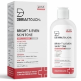 DERMATOUCH Bright & Even Skin Tone Gentle Cleanser | Helps Reduce Dark Spots, Uneven Tone & Dullness | pH 5.5 Balanced | Dermatologist Tested | 50ml