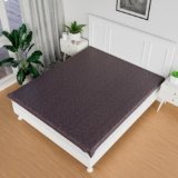 Fancy Walas Mattress Cover | PVC Double Bed Mattress Protector Sheet | Check Dustproof Mattress Cover | Waterproof Mattress Sheet for Bed | Plastic Bed Sheet for Baby and Adult | 80 x 80 Inch | Brown
