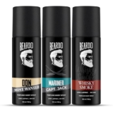 Beardo Don, Mariner Captain Jack & Whisky Smoke Body Spray Set for Men | Deodorant Perfume Body Spray | Citrus, Aqua & Woody Fragrances | 120ml x 3