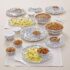 Larah by Borosil Boro Fluted Series Opalware Dinner Set | 28 Pieces for Family of 6 | Microwave & Dishwasher Safe | Bone-Ash Free | Crockery Set for Dining & Gifting | Plates & Bowls | White