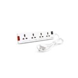 Havells 4 Way Extension Board With Surge & Spike Protection|For Power Requirements Up To 1440W |1.5 Mtr ISI Certified Copper Wire| LED Indicator | Rating -6A, 240V | Home & Office Use, 10 Volts