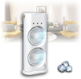 Suvaniq 4 L Room/Personal Air Cooler(Multicolor, Portable Double Sided Mist Fan with LED Light Humidifier Cooler)