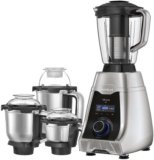 HAVELLS Silencio Low Noise 500 W Mixer Grinder 4 Jars (Grey & Black)(Silencio | 4 Jars | Grey, Black)