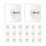 JIALTO 20 Pcs Self Adhesive Hooks for Secure Wall Hanging – Versatile 6mm Nail Hook for Photo Frames Hooks, Clocks, and More – Transparent, Heavy-Duty, No-Drill Solution
