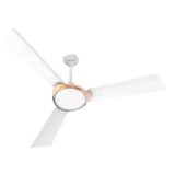 Polycab Superb Neo Star Rated, 1200mm Ceiling Fan For Home | High Speed & Air Delivery | Saves Up To 33% Electricity, 100% Copper, Rust-Proof Blades, 52 Watt | 2-yr Warranty【White Bronze Gold】