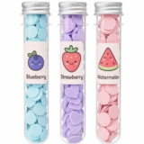 Whizzymart | Paper Soap | Disposable Mini Soap Paper | Scented Soap Bath Flakes | Portable Flower Tube Petals | Tube Shape Bottle Paper Soap For Travelling |