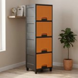 MAXTID Multi Layer Wardrobe Cabinet with Pull-Out Drawers Drawer Divider(Plastic)