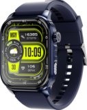 itel Alpha with 2″ HD Display, 500nits Always-On Display & 150+ Watch Faces Smartwatch(Midnight Blue Strap, Free Size)