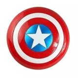 Capt America Shield for Kids – 12″ Heavy-Duty Unbreakable Plastic Superhero Shield – Iconic Red, White & Blue Vibranium Style Toy with Adjustable Arm Straps for Cosplay, Halloween & Role Play