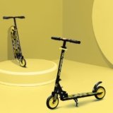 Amazon Brand – Jam & Honey- Metal Kick Scooter for Kids Ages 6-13 Years | Foldable with 3 Adjustable Height | 2 Wheels | BIS Certified | Max Weight Capacity 50kg (Neon Yellow)