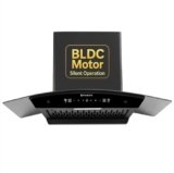 Faber Iris 75cm 1500m3/hr BLDC Autoclean Chimney|Black Matt Filterless|Oil Collector|Touch & Gesture Control|9 Speed Control|LED|8yrs on Motor,2Yrs Comprehensive warranty|HOOD IRIS BLDC FL HC BK IN 75
