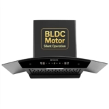Faber Iris 75cm 1500m3/hr BLDC Autoclean Chimney|Black Matt Filterless|Oil Collector|Touch & Gesture Control|9 Speed Control|LED|8yrs on Motor,2Yrs Comprehensive warranty|HOOD IRIS BLDC FL HC BK IN 75