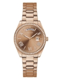 Guess Round 36mm Rose Gold Dial Analog Women Watch – GW0307L3