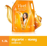 Vivel Glycerin & Honey Body Wash Shower Gel, for Soft, Glowing & Moisturized Skin(1.3 L)